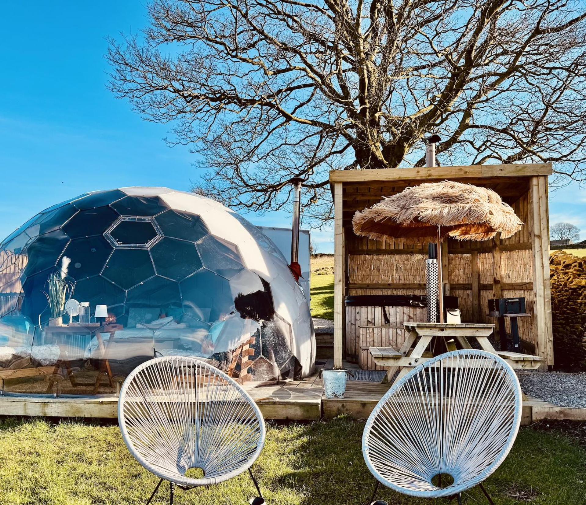 Deerstone Glamping-Pinhaw Beacon Dome Hot Tub Ξενοδοχείο Earby Εξωτερικό φωτογραφία